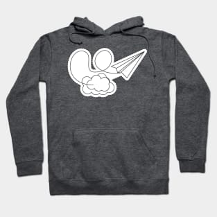 Pilot Papper Plane In Flight Hoodie